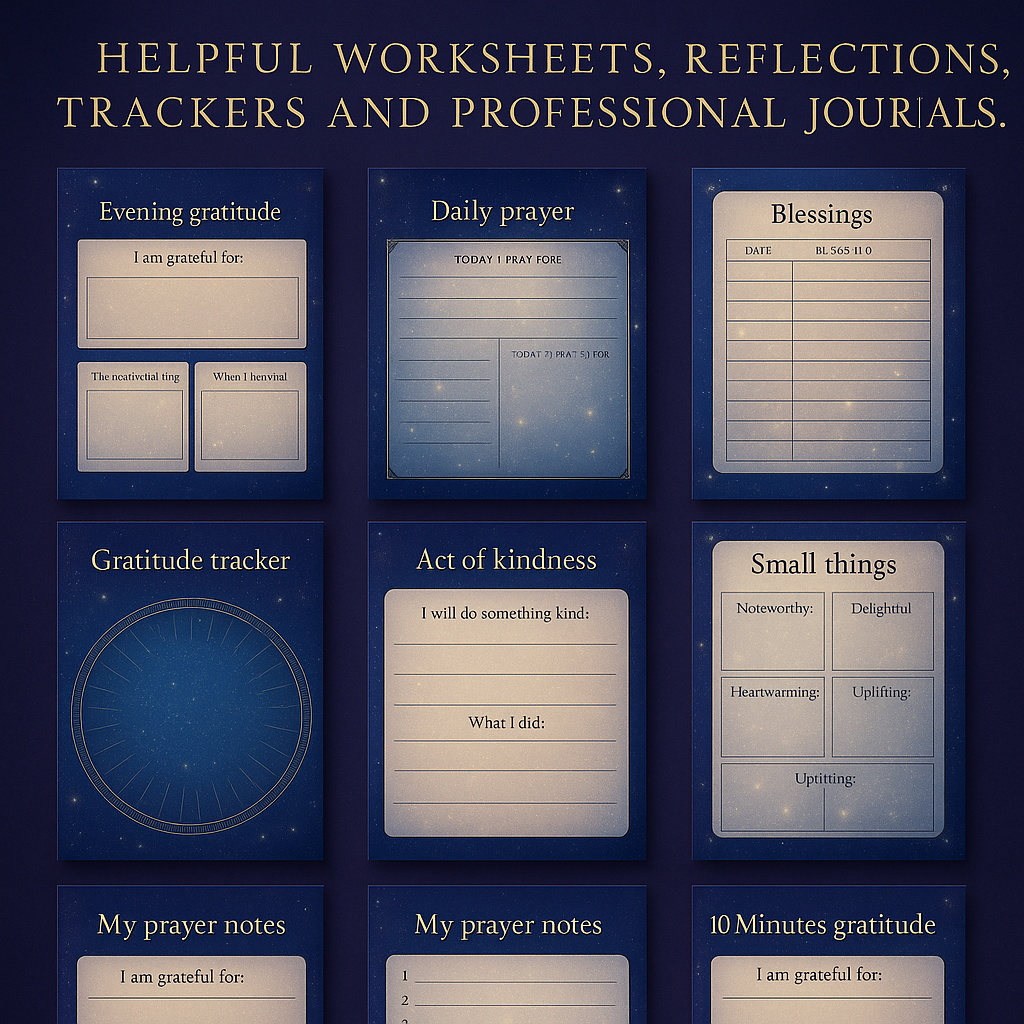 Prayer Journal | Bible Study Guide | Reflection Notes
