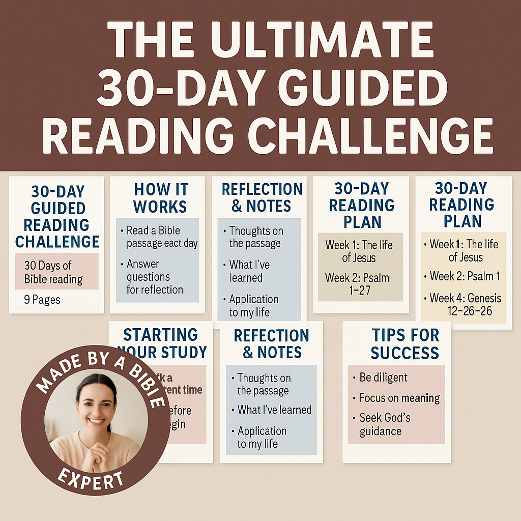 🗓️ 30-Day Guided Reading Challenge